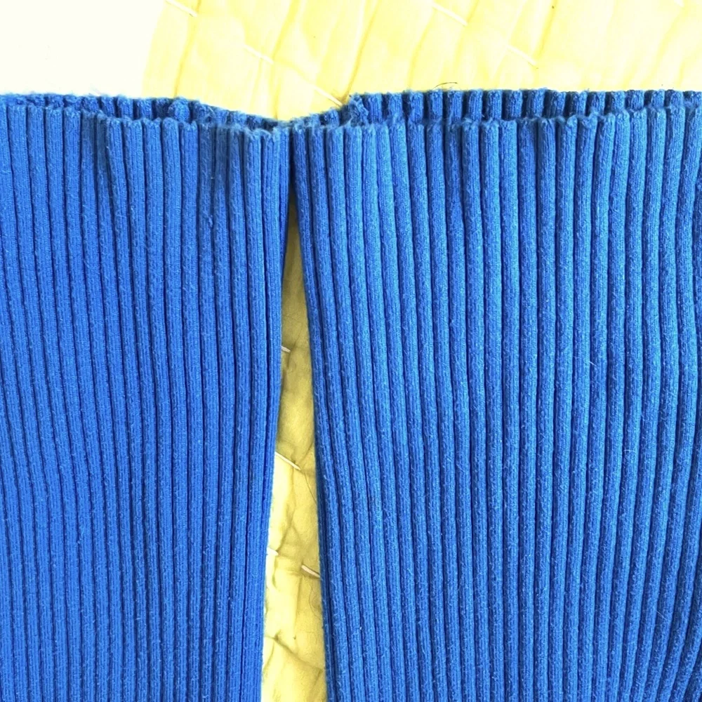 Giu Giu extra long stretchy Nonna pants cobalt blue M - Picture 4 of 5